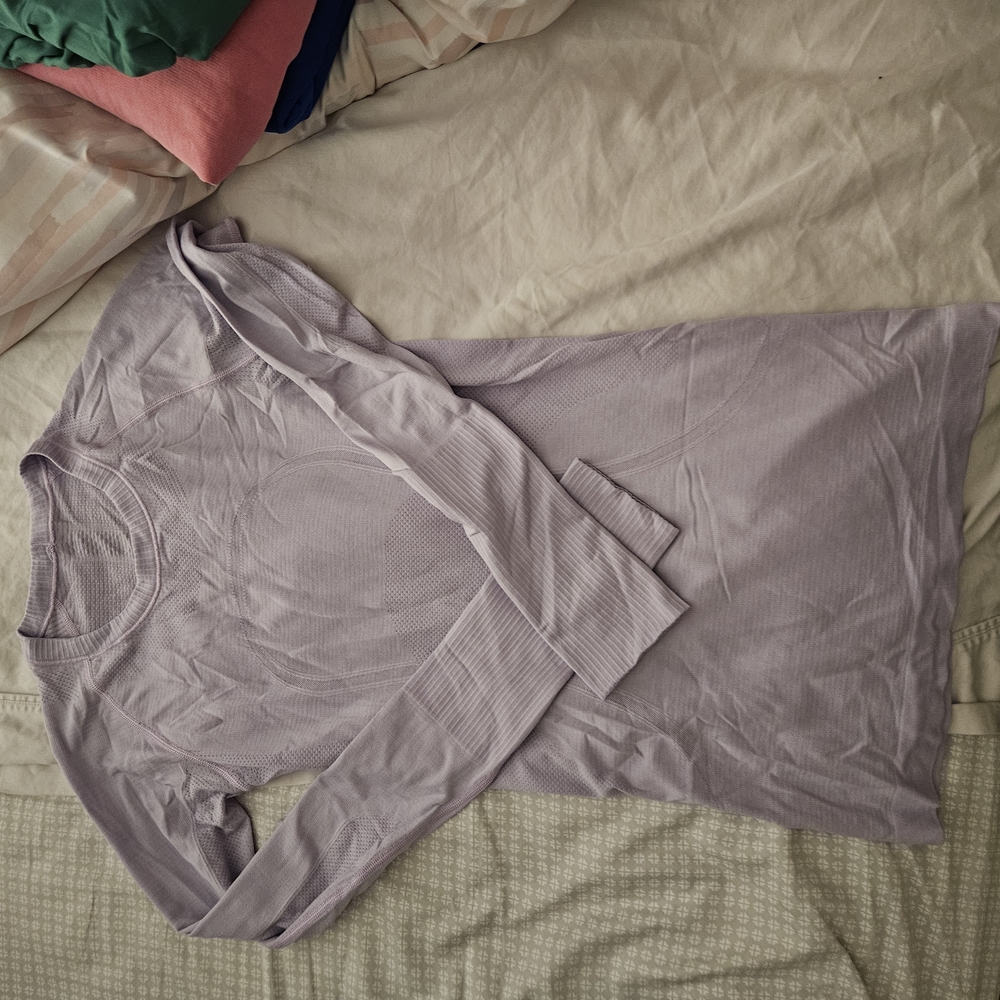 lululemon athletica Light Purple Long Sleeve Swiftly